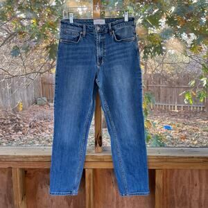 Dear John Women's Jodi Straight Jeans High Rise Ankle Length Size 27